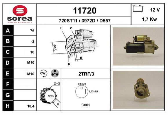 starter 11720 EAI