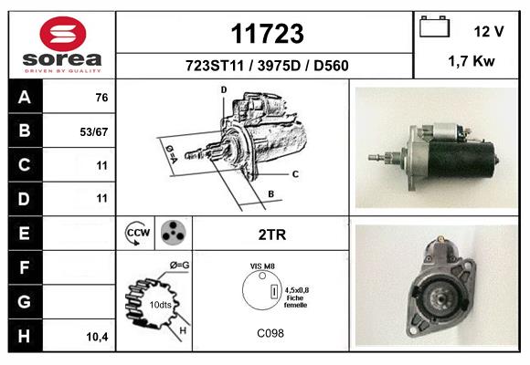 starter 11723 EAI