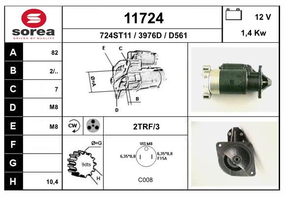 starter 11724 EAI