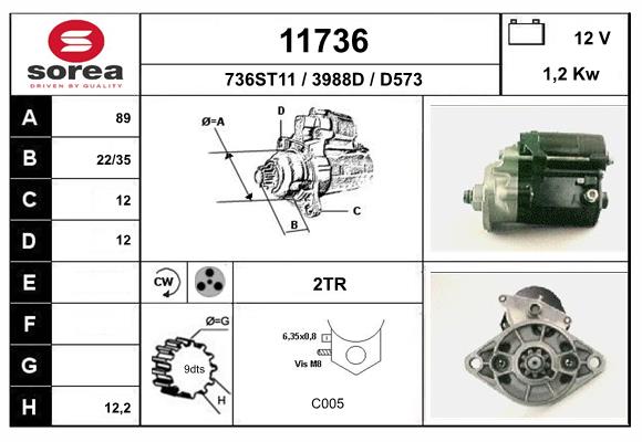 starter 11736 EAI