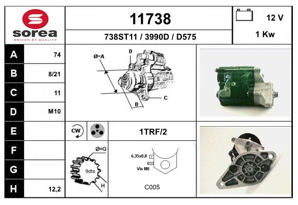 starter 11738 EAI