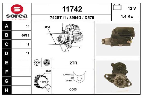 starter 11742 EAI