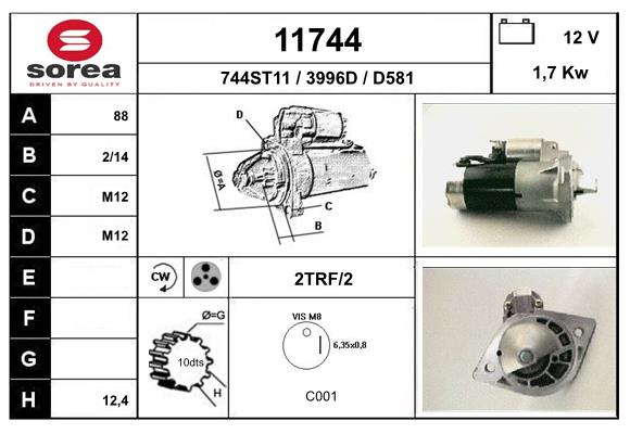 starter 11744 EAI