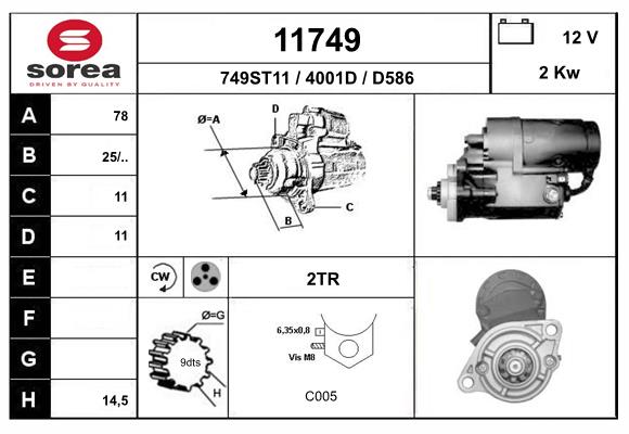 starter 11749 EAI