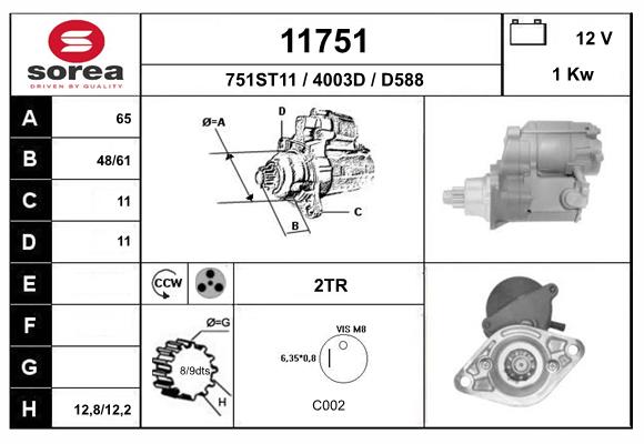 starter 11751 EAI