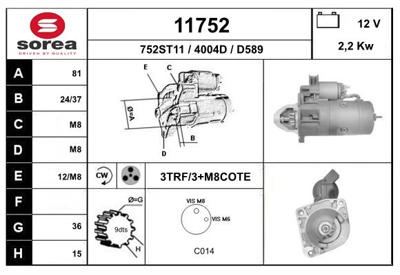 starter 11752 EAI