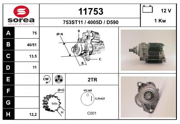 starter 11753 EAI