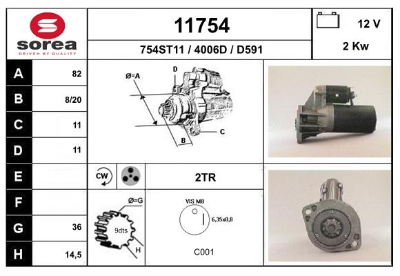 starter 11754 EAI
