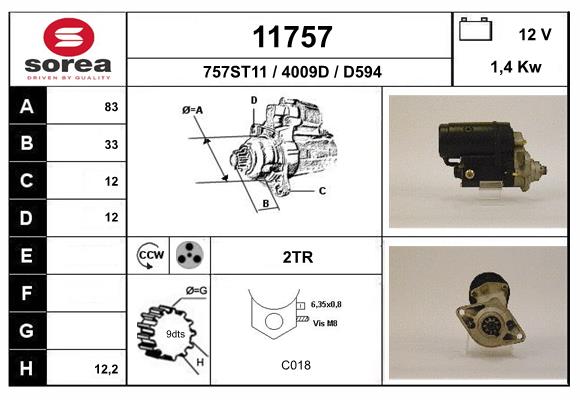starter 11757 EAI