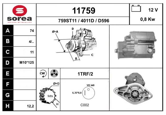 starter 11759 EAI