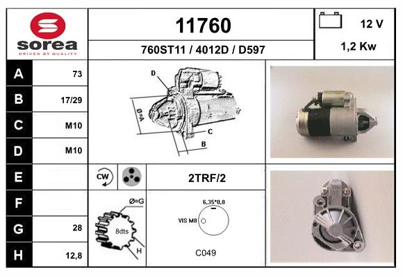 starter 11760 EAI