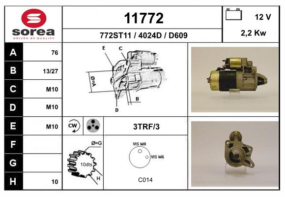 starter 11772 EAI