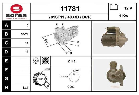 starter 11781 EAI