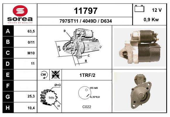 starter 11797 EAI