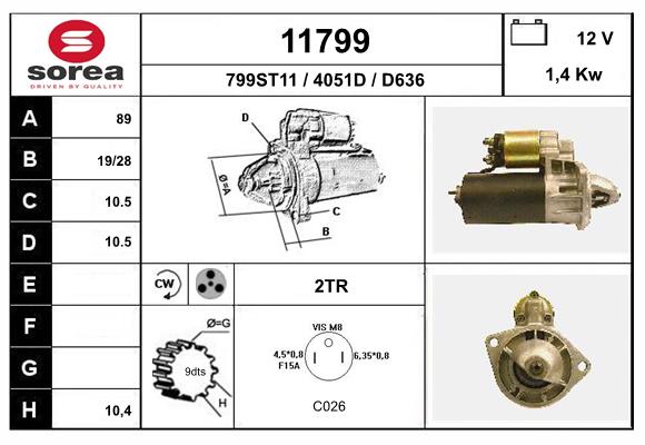 starter 11799 EAI