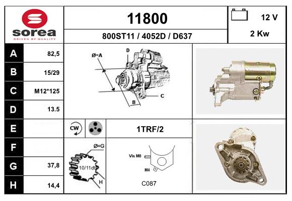 starter 11800 EAI