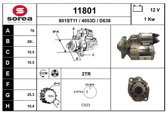 starter 11801 EAI