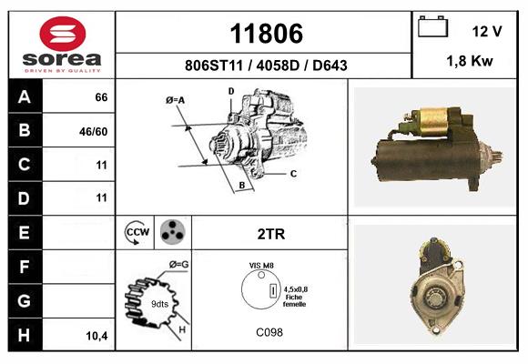 starter 11806 EAI
