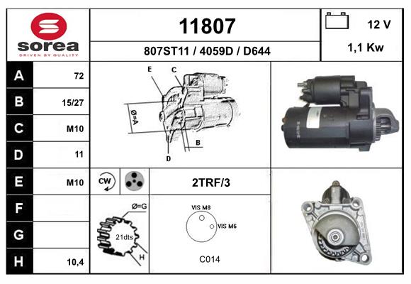 starter 11807 EAI