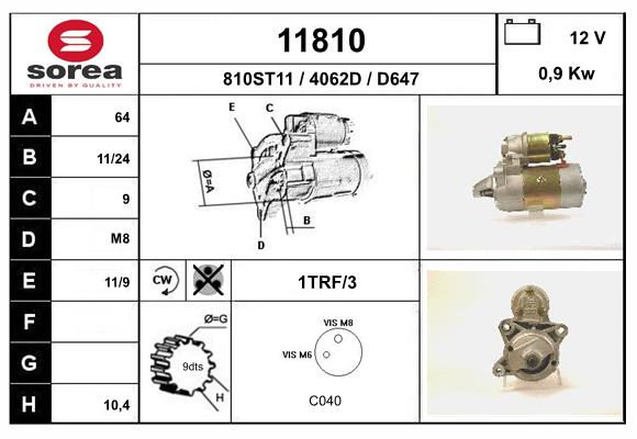starter 11810 EAI