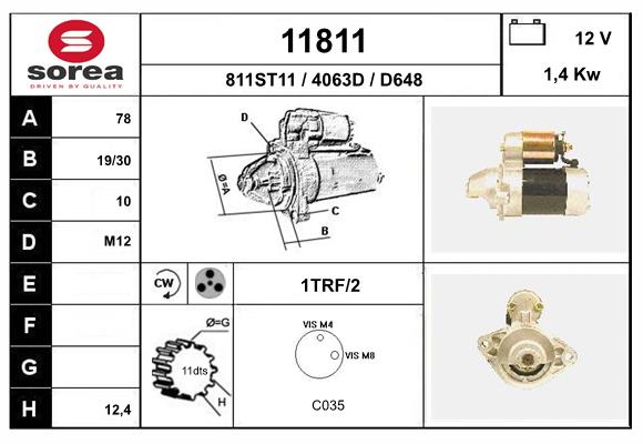 starter 11811 EAI