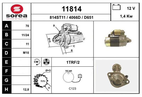 starter 11814 EAI