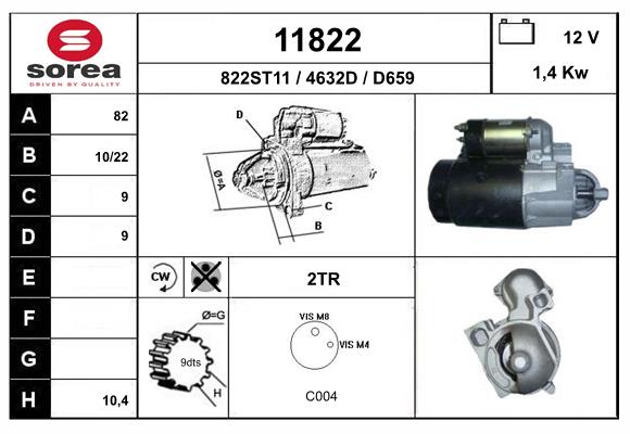 starter 11822 EAI