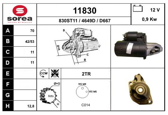 starter 11830 EAI