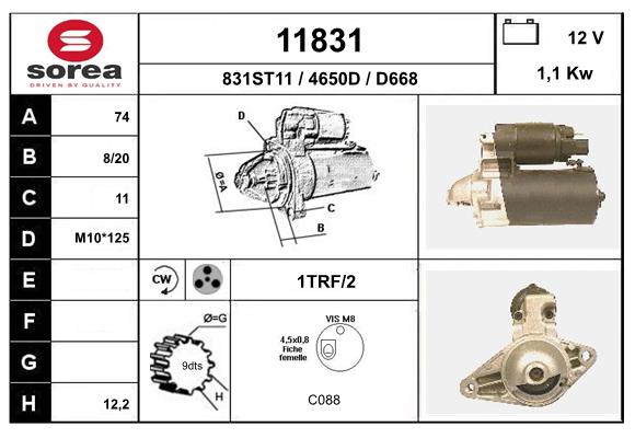 starter 11831 EAI