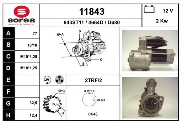 starter 11843 EAI