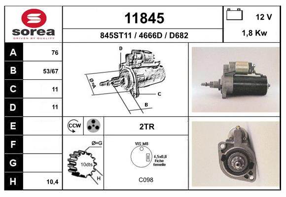 starter 11845 EAI