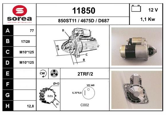 starter 11850 EAI