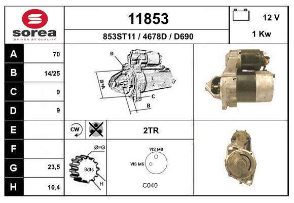 Starter 11853 EAI
