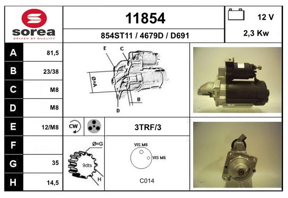 starter 11854 EAI