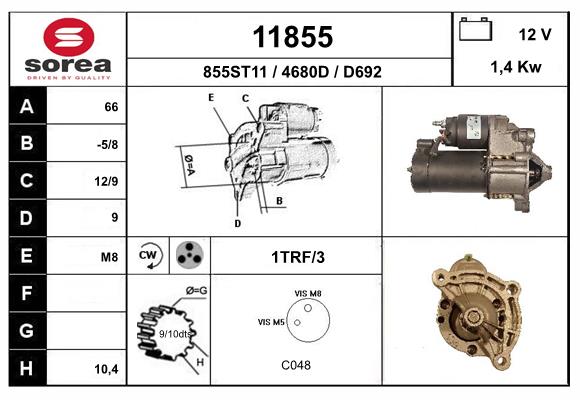 starter 11855 EAI