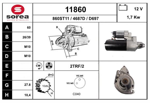 Starter 11860 EAI