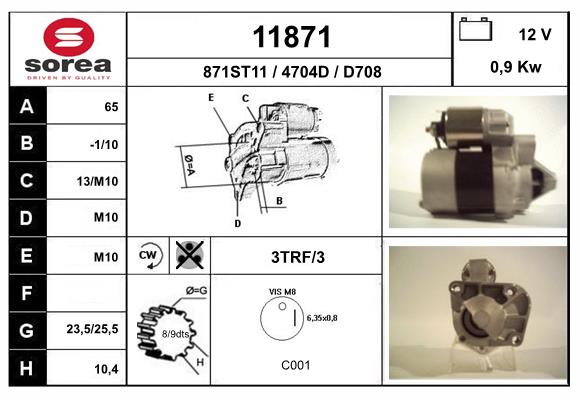 starter 11871 EAI