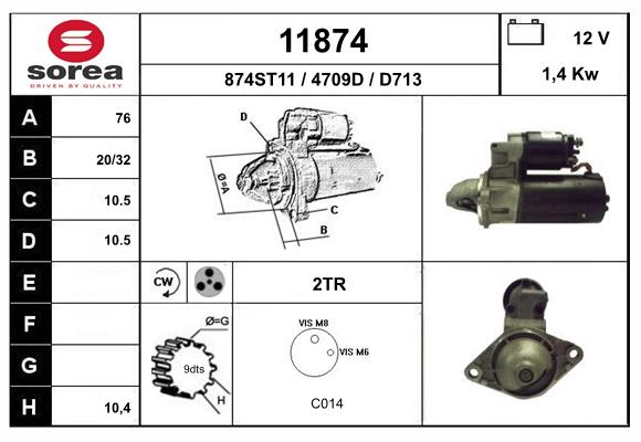 starter 11874 EAI