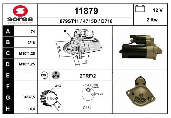 starter 11879 EAI