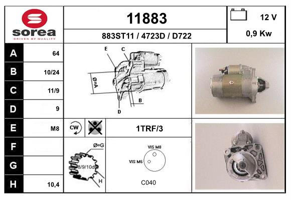 starter 11883 EAI