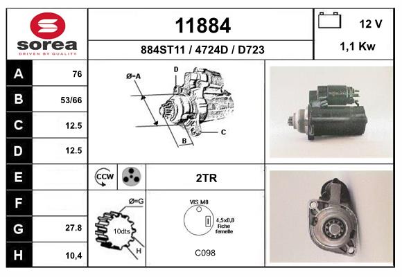 starter 11884 EAI