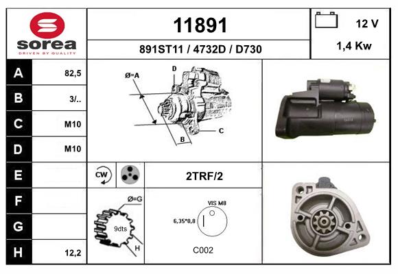 starter 11891 EAI