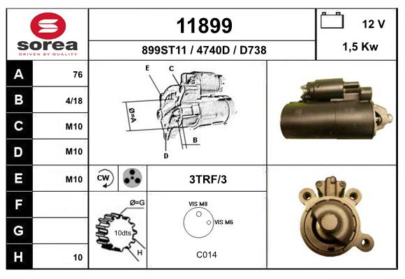 starter 11899 EAI