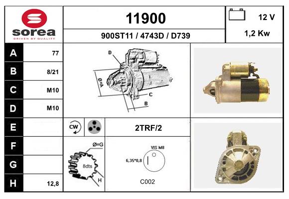 starter 11900 EAI