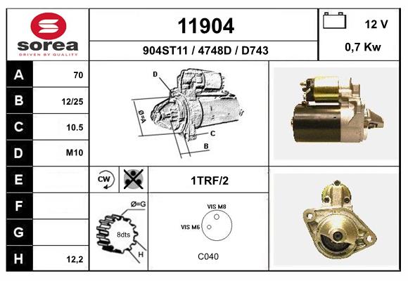 starter 11904 EAI