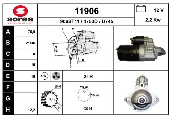 starter 11906 EAI