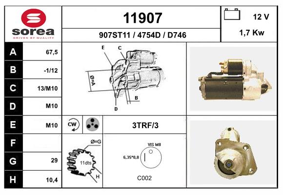 starter 11907 EAI