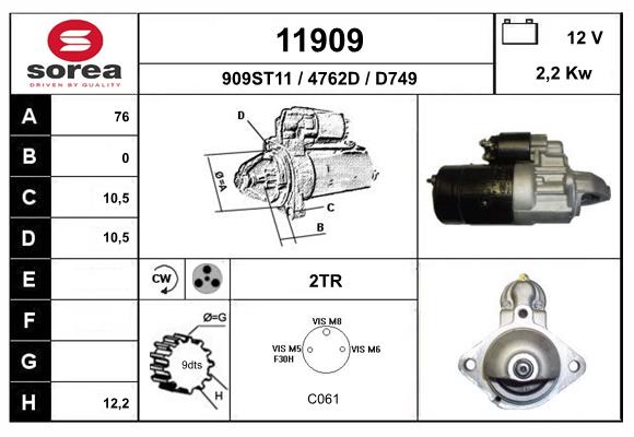 starter 11909 EAI
