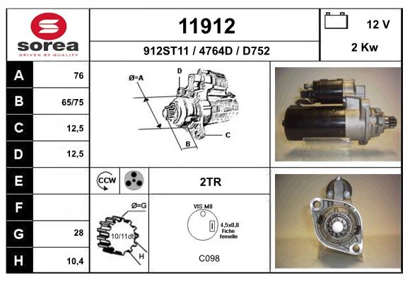 starter 11912 EAI