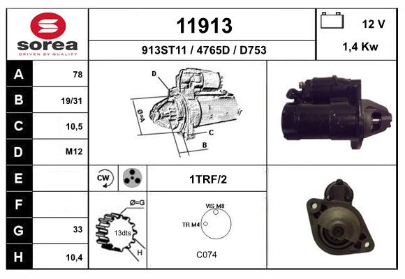 starter 11913 EAI